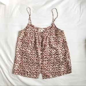 Flowy Oversized Banana Republic Button Up Tank Top